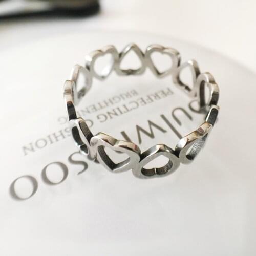 Meajoe Trendy Charm Gold Plate Heart Shape Ring For Vintage Metal Gold-Color Womens Rings Jewelry Friend Gift Free Shipping