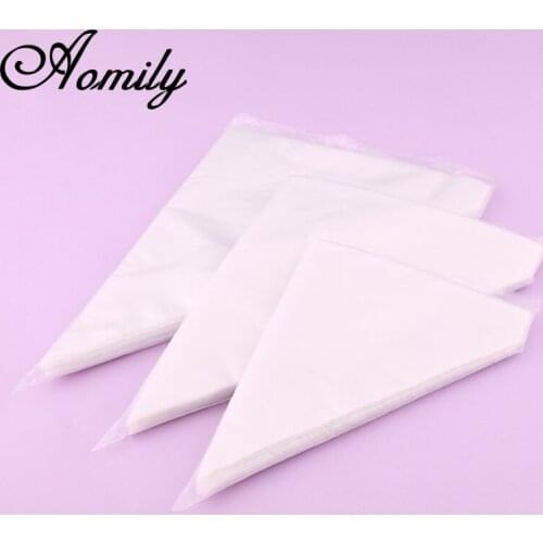 100pcs/set S/M/L Cream Pastry Bags Kitchen Icing Food Cake Decoration Preparation Bags Cream Piping Tools for Baking Bakery Tool