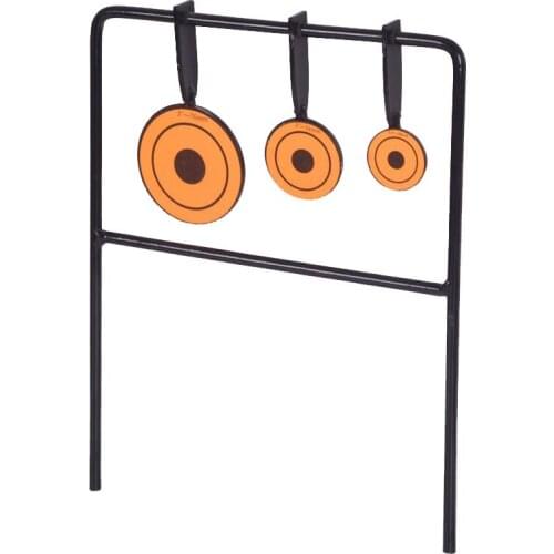 Metal Animal Shooting Target Slingshot Hunting Catapult Practice Self Resetting Spinning Three Targets