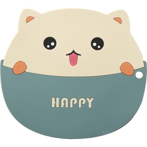 Cartoon Household Coaster Casserole Mat Dish Mat Heat Insulation Pad Heat-resistant Silicone Anti-scald Mat Dining Table Mat