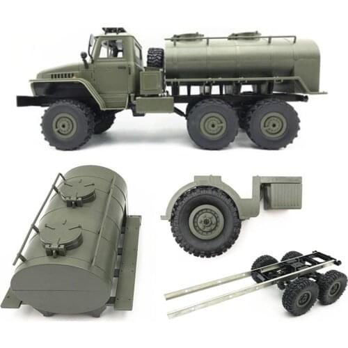 RCTOYFUN Oil Tank & Trailer Chassis & Spare Tire Appearance AccessorIes For 1:16 RC Car WPL B36 B-36 B36K B36KIT Military Truck
