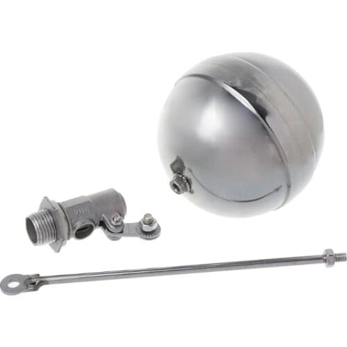 DN15 Male Thread Water Tank Ball Stainless Steel Flow Control Float Sensor Valve