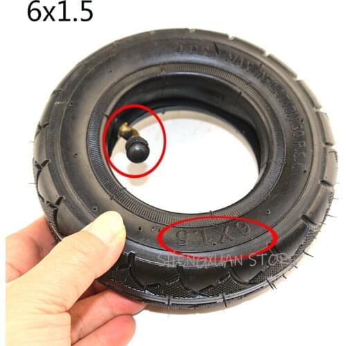 Mini electric scooter tires 6 inch pneumatic inner tube tyre 6X1 1/2 6x1.5 Electric Scooter Wheel Chair Truck tyre