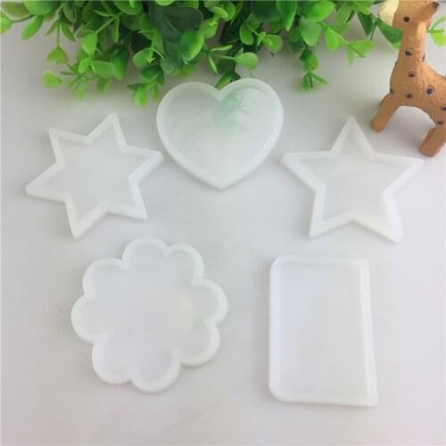 DIY Star Love Blossoms Silicone Mold Fondant Cake Decorating Tools Sugar Cake Stencil Soap Mold