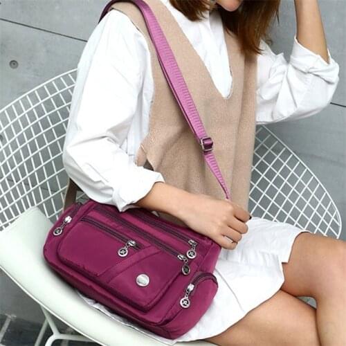 Women Bag Nylon Waterproof Messenger Bags For Lady Crossbody Shoulder Bag Casual Handbags