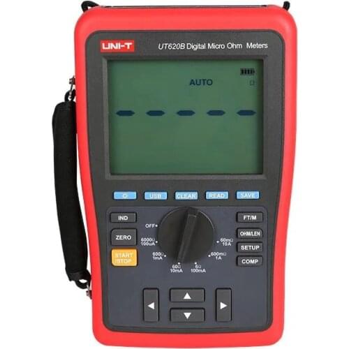 UNI T UT620B DC digital micro-ohmmeter low resistance tester four-wire measurement tester USB data storage