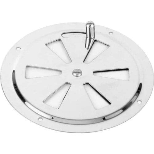 5in Boat Vent Cover Round Butterfly Grill Ventilator 304 Stainless Steel Air Outlet Plate for Yatch RV Marine