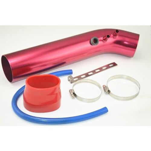 Air Intakes Short Cold Air Intake Pipe Hose + Cone Filter Kit System Universal RED free shipping