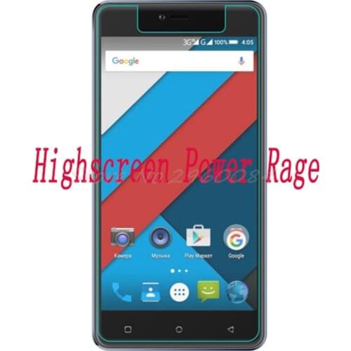 2PCS NEW Screen Protector phone For Highscreen Power Rage 5" phone Tempered Glass SmartPhone Film Protective Screen Cover