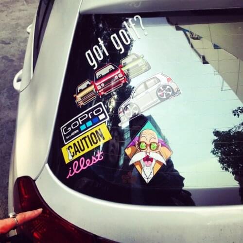 1 Set Car Styling Decals Vehicle Auto Tail Window Front Rear Windshield Body Illest Caution Stickers