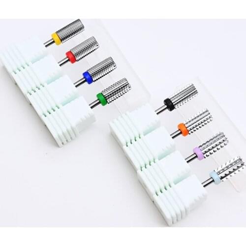 1 PCS Silver Nail Tip Tungsten Drill Bits 5 in 1 Electric Cuticle Clean Rotary For Manicure Pedicure Grinding Head Sander Tools