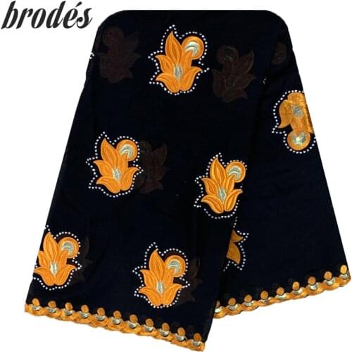 2021 Muslim Fashion Cotton Embroidered Scarf Style Headscarf Turbans for Women Foulard Africain Femme Inner Hijab LH154