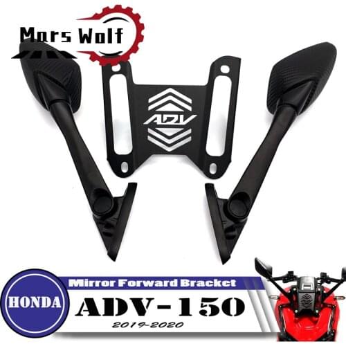 Motorcycle Rear Side Mirror Adapter Fixed Stent Holder Rearview Mirror Forward Bracket For HONDA ADV150 ADV 150 2019 2020 2021