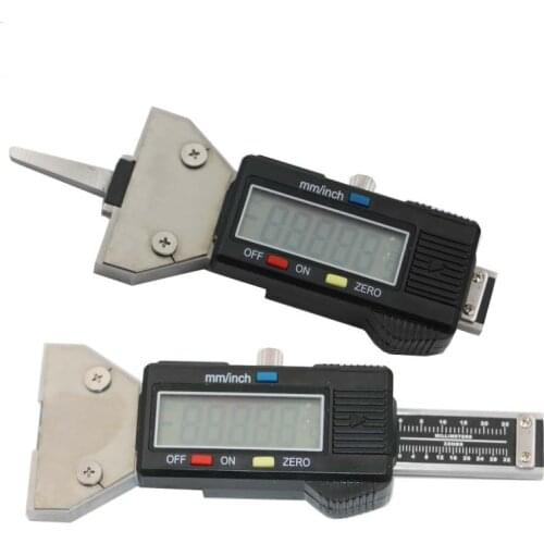 Stainless Steel Car 0-25.4mm Digital Tyre Tire Tread Depth Tester Gauge Meter Measurer Tool Caliper LCD Display Tpms Tire Monit
