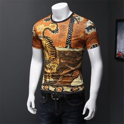 Noble men short sleeve cotton tshirt new Brand clothing fitness