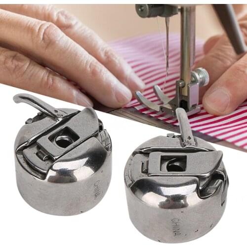 2pcs Metal Sewing Machine Bobbin Case Sewing Machine Accessories Household Silver Machines Bobbin Case for Singer Sewing Machine