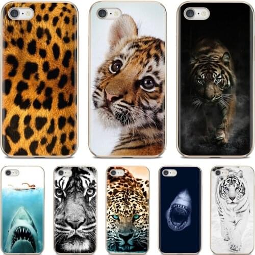 Print tiger leopard Shark Stay hungry Covers For iPod Touch iPhone 10 11 12 Pro 4S 5S SE 5C 6 6S 7 8 X XR XS Plus Max 2020