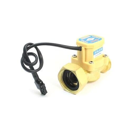3/4PT Male to 1PT Female Thread Water Heater Flow Sensor Flowmeter 0.75-5L/Min