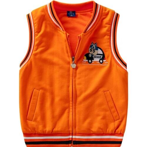 2019 Little Bear Wears Spring And Autumn Drive Car Vest Boys Jacket Childrens Cardigan Cotton size 90 100 110 120 130