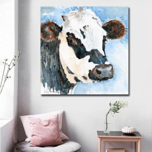 Netherlands Dropshipping Abstract Animal Cow Wall Art Canvas Painting Art Poster Print Wall Picture for Living Room no frame