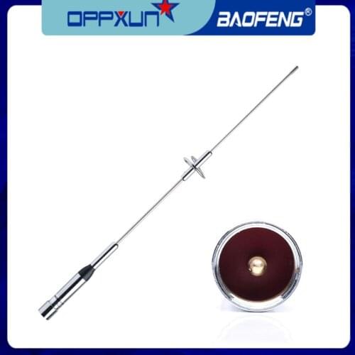 OPPXUN Antenna NL-770S PL259 Connector 43cm Dual Band UV 144/430MHz 150W 2.15/3.0dBi Ham Radio Walkie Talkie SL16/UHF-J/M Type
