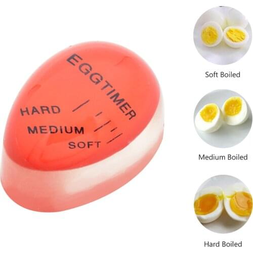 Environmentally Egg Timer Cooked Degree Mini Indicator Soft-boiled Soft Color Egg Boiler Home Kitchen Timer Changing Display Egg