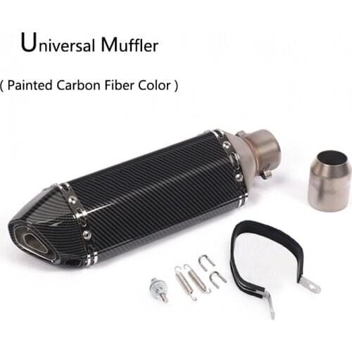 Motorcycle 51mm Exhaust Muffler Pipe Stainless Steel Silencer with Removable DB Killer Universal Street Bike Scooter Dirt Bike