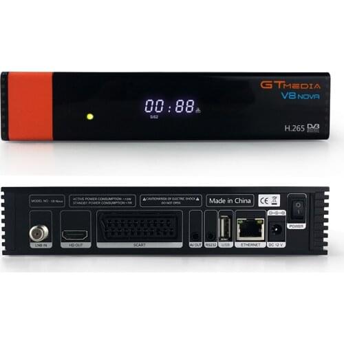 Gtmedia V8 Nova built-in WIFI Support WEB TV IPTV Youtube Youporn power by freesat v8 super DVB-S2 TV Box Same as V9 Super