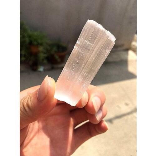 Crystal gypsum crystal pillars and nitrite crystal pillars photographed in the sun