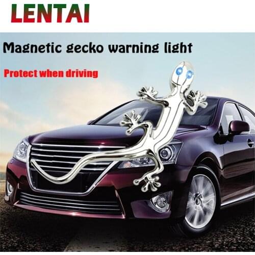 LENTAI 1PC Auto Gecko warning light Car LED Styling For Abarth Fiat 500 BMW E60 E36 E34 m Mercedes Benz W203 W204 W211 CLA Volvo