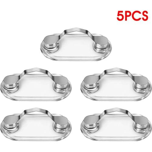 Magnetic Glasses Holder Clip Sunglasses Headset Line Clip Hang Magnetic Clip Buckle Removable Glasses Headphone Badge Holder