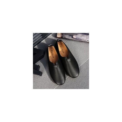 Mens Leather Shoes Leather Breathable Soft Sole Leisure Driving Antiskid Mens Shoes Soft Top Cow Leather Shoes