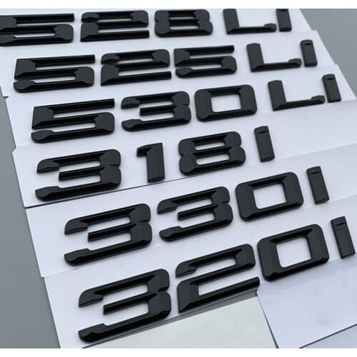 DIY Letter M Li Number Emblem for BMW M650i M735Li M740Li M750Li M760Li M220i M735i M640i M520Li Car Trunk Logo Sticker