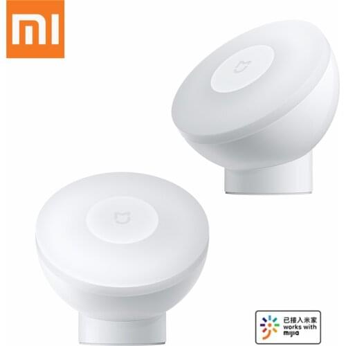 Original Xiaomi Mijia Smart Home LED Night Light 2 Bluetooth Brightness Infrared Human Body Light Sensor Work With Mijia App