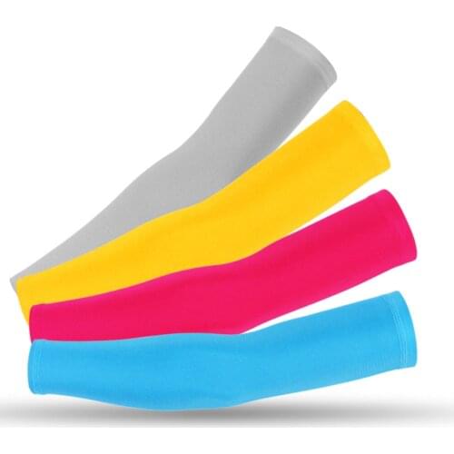Breathable Sports Cycling Arms Sleeves Men Women Anti-UV Arm Protection Running Basketball Fitness Armguards Warmers Sleeves