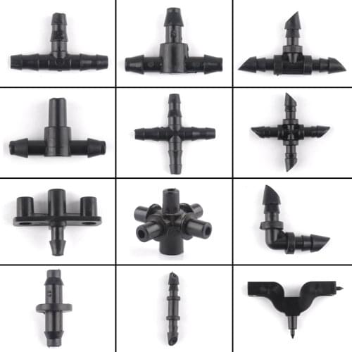 10pcs 4/7mm Hose Valve Plastic Mini Valve Switch Agricultural Irrigation Fittings