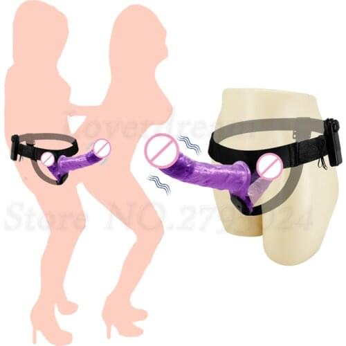 Lesbian Strapon Double dildo Vibrator Adult Sex Toy For Women Anal Plug Panties Ultra Elastic Harness Huge Dildo Male Penis Dick