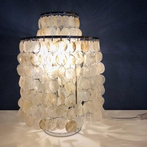 Nordic Shell LED Table Lights Plated Chrome Gold Desk Decoration Lighting Fixtures Warm Romantic Bedside Lamp E27 110/220V