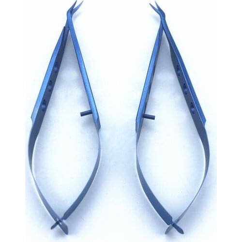Ophthalmic Surgical Instrument Titanium Left/Right Castroviejo Corneal Scissors