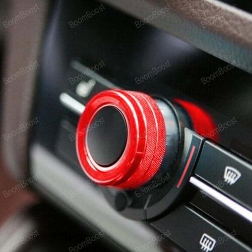 Car Interior Decoration Air Conditioning Button Knob Ring Cover for BMW 5 6 series 5GT low equipment