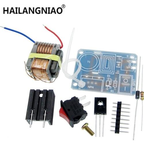 15KV High Frequency DC High Voltage Arc Ignition Generator Inverter Boost Step Up 18650 DIY Kit U Core Transformer Suite 3.7V