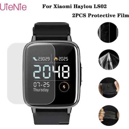 2PCS TPU Protective Film For Xiaomi Haylou LS02 Smart Watch Protector Film For Xiaomi Haylou LS02 Watch Screen Protector Cover