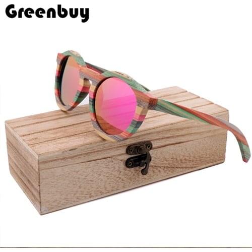 2020 fashion sunglasses color bamboo polarized UV400 brand male driving glasses sunglasses ladies outing glasses#GB2044