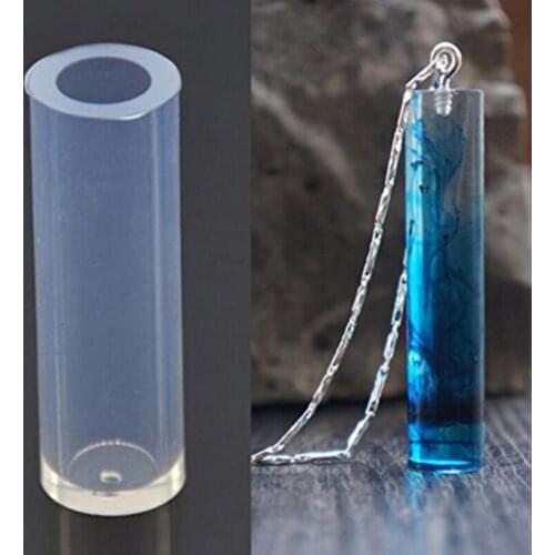 5 Pcs/Set Multifunction Cylinder Silicone Pendant DIY Mold Pendant Jewelry Making Tool Resin Accessories Home Crafts #252103
