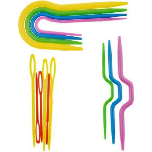 300sets 53 pcs Set ABS Plastic Knit Stitch Knitting Needles Crochet Hook Plastic Markers Needle Clip