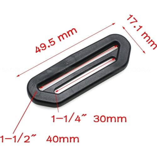 30mm Plastic Bag Accessories Connecter Slider Adjustable Buckle Hardware for Webbing Strap Outdoor Backpack Accessories