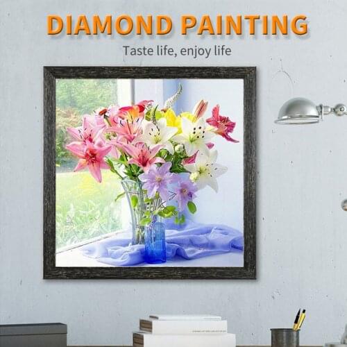 5D DIY diamond embroidery flower diamond painting cross stitch rose flowers peony mosaic painting rhinestones home Decor Gifts