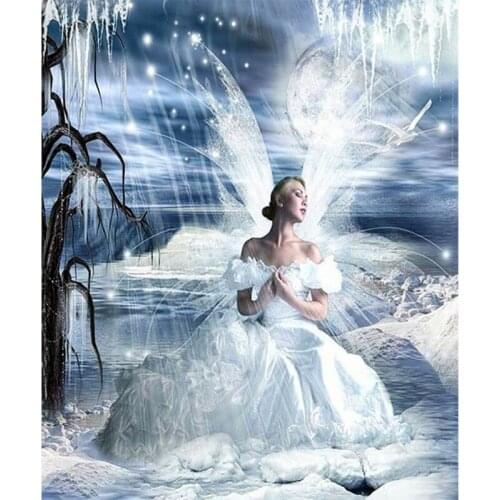 5D DIY Diamond Mosaic Embroidery Fairy angel diamond painting figure rhinestone cross stitch home decoration gift