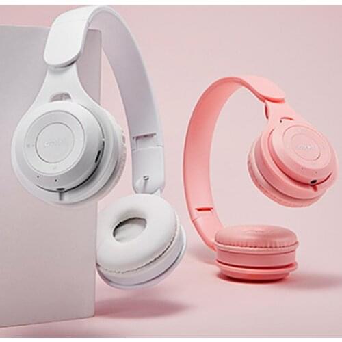 Wireless Foldable Headphones Bluetooth Earphone 5.0 Foldable 3D Bass Stereo Noise Reduction Gaming Headset/Mic For Mobile PC