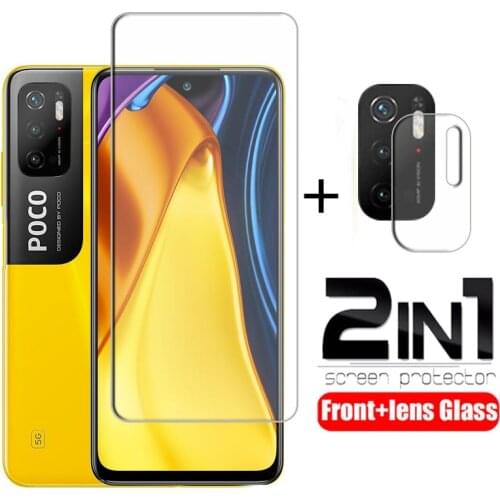 2IN1 Full Cover For Xiaomi Poco M3 Pro Case Protective Glass Camera Lens For Xaomi Xiomi Poco M3 Pro Pocom3 Pro Poko M3Pro Armor